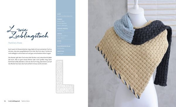 Produktbild: Rechte Masche, linke Masche. Japanische T&uuml;cher und Schals stricken.