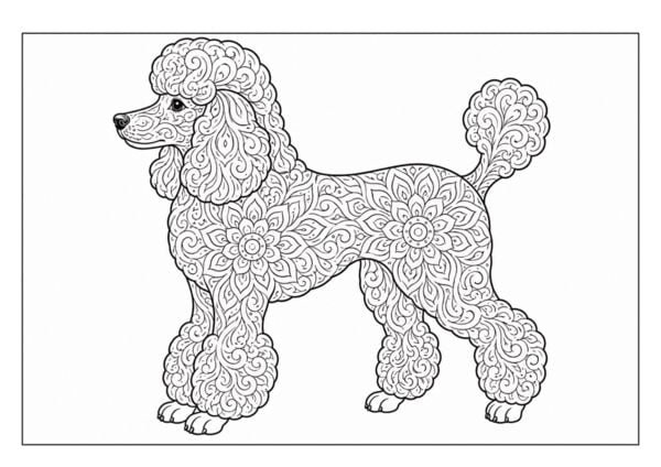 Produktbild: Mandala Malbuch Hunde f&uuml;r Kinder ab 8 Jahren mit 50 sch&ouml;nen Ausmalbildern