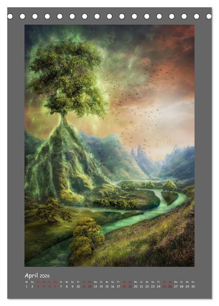 Produktbild: Yggdrasil - Der Baum des Lebens (Tischkalender 2026 DIN A5 hoch), CALVENDO Monatskalender
