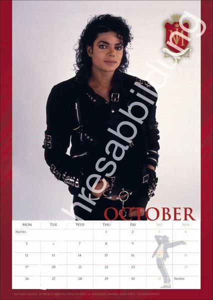 Produktbild: Michael Jackson Posterkalender 2027