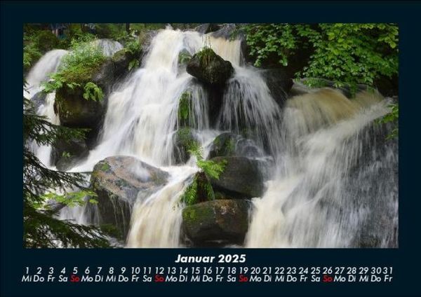Produktbild: Wasserfälle 2025 Fotokalender DIN A5