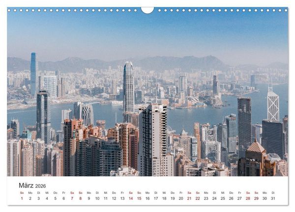 Produktbild: Hongkong - eine einzigartige Weltstadt (Wandkalender 2026 DIN A3 quer), CALVENDO Monatskalender
