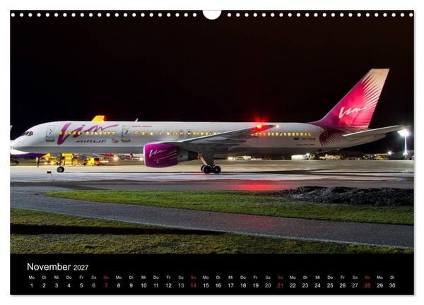 Produktbild: Flugzeuge bei Nacht (Wandkalender 2027 DIN A3 quer), CALVENDO Monatskalender