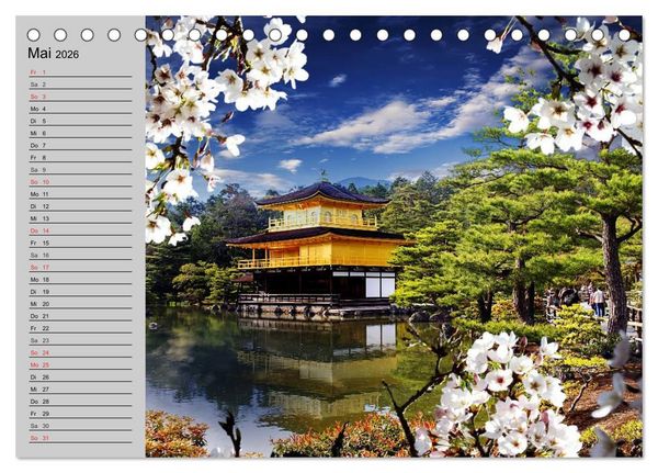 Produktbild: Japan &bull; Impressionen (Tischkalender 2026 DIN A5 quer), CALVENDO Monatskalender