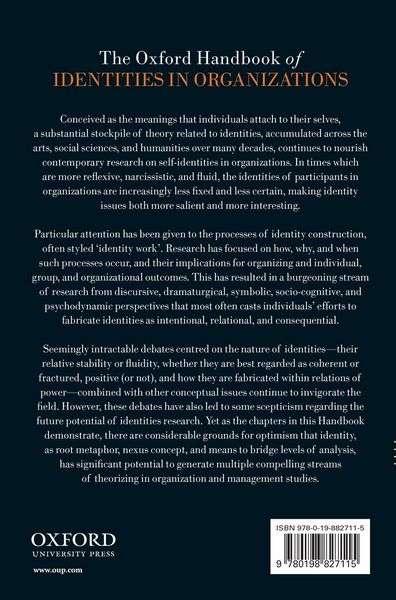 Produktbild: Oxford Handbook of Identities in Organizations