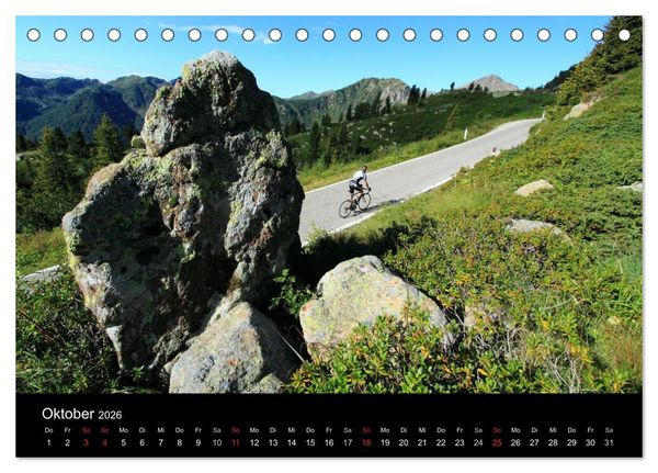 Produktbild: Alpenp&auml;sse auf dem Rennrad "Himmlische Serpentinen" (Tischkalender 2026 DIN A5 quer), CALVENDO Monatskalender