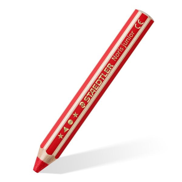 Produktbild: STAEDTLER Noris junior 140 Kindermalstift 3 in 1, Eimer mit 36 Malstiften in 18 sortierten Farben und 3 Spitzern, 140 C36