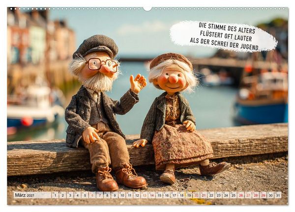 Produktbild: Oma und Opa - Spr&uuml;che &uuml;ber das Alter (Wandkalender 2027 DIN A2 quer), CALVENDO Monatskalender