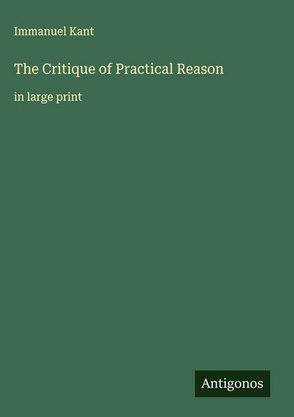 Produktbild: The Critique of Practical Reason