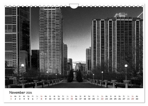 Produktbild: Chicago 2026 (Wandkalender 2026 DIN A4 quer), CALVENDO Monatskalender