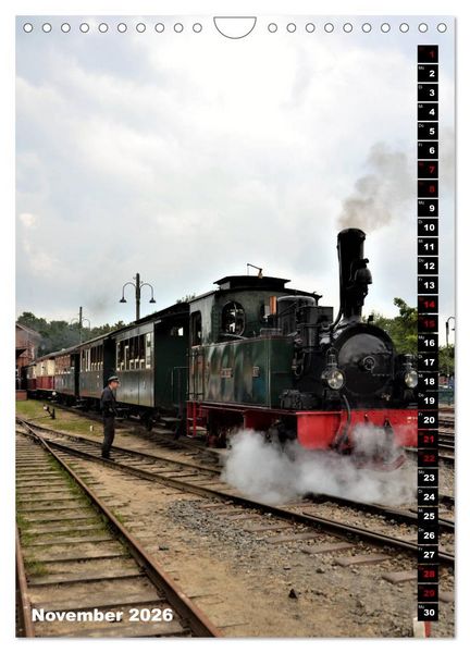 Produktbild: EISENBAHN - NOSTALGIE - 2026 (Wandkalender 2026 DIN A4 hoch), CALVENDO Monatskalender