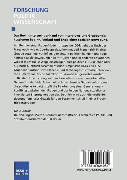 Produktbild: Frauen in der DDR-Opposition