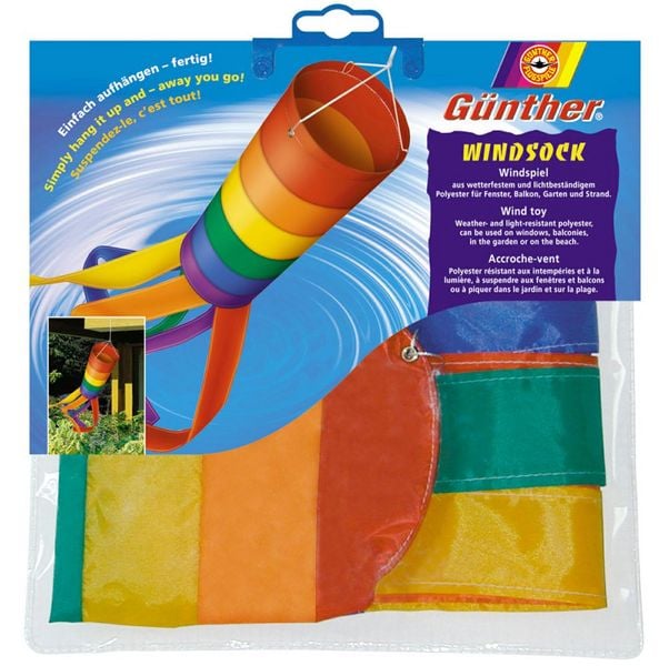 Produktbild: WINDSPIEL WINDSACK REGENBOGEN 100X1