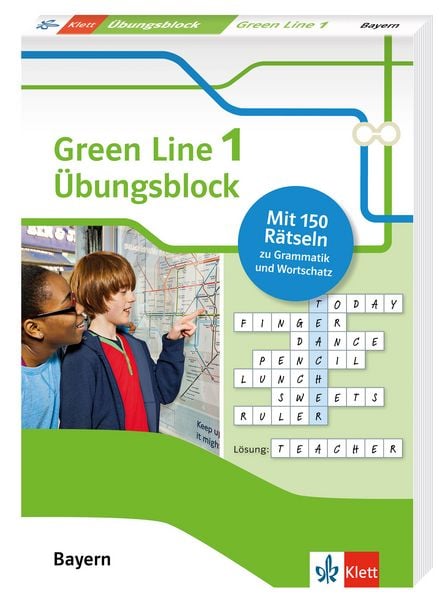 Produktbild: Green Line 1 Bayern Klasse 5 - &Uuml;bungsblock zum Schulbuch