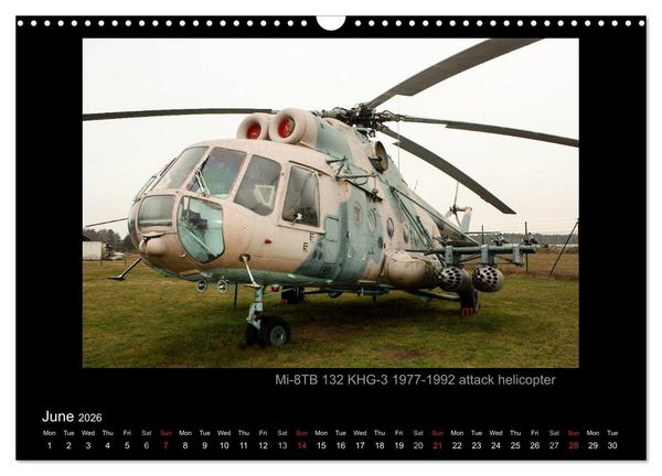 Produktbild: Airplanes and Helicopters of NVA 1957 - 1991 (Wall Calendar 2026 DIN A3 landscape), CALVENDO 12 Month Wall Calendar