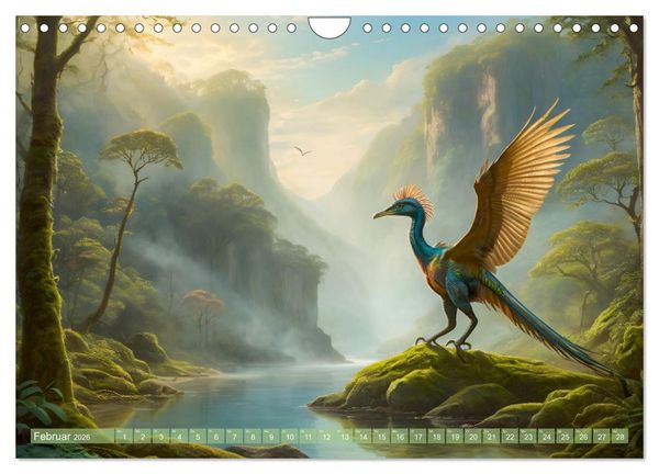 Produktbild: Eine Reise in die Vergangenheit - Entdeckung der Tierwelt (Wandkalender 2026 DIN A4 quer), CALVENDO Monatskalender