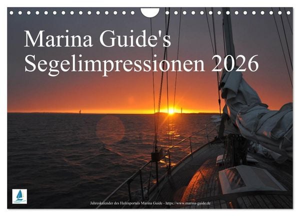 Produktbild: Marina Guide's Segelimpressionen 2026 (Wandkalender 2026 DIN A4 quer), CALVENDO Monatskalender