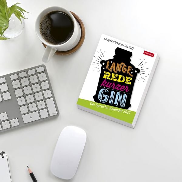 Produktbild: Lange Rede kurzer Gin Tagesabrei&szlig;kalender 2027 - Der Spr&uuml;che-Kalender