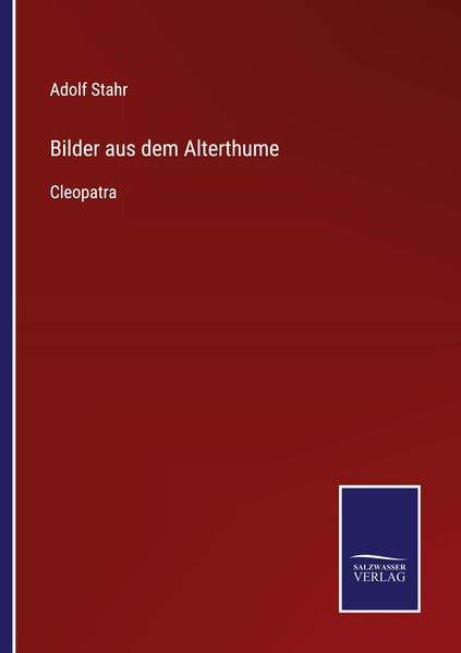 Produktbild: Bilder aus dem Alterthume