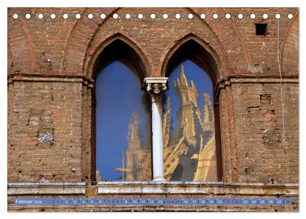 Produktbild: Siena - Stadt des legend&auml;ren Palio (Tischkalender 2026 DIN A5 quer), CALVENDO Monatskalender