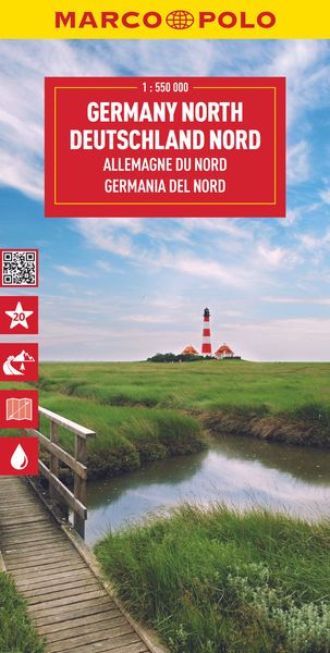 Produktbild: MARCO POLO Reisekarte Deutschland Nord 1:550.000