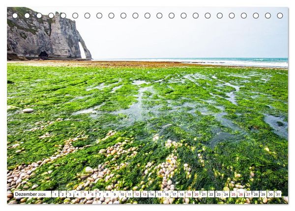 Produktbild: Normandie Die Farben der Ebbe (Tischkalender 2026 DIN A5 quer), CALVENDO Monatskalender