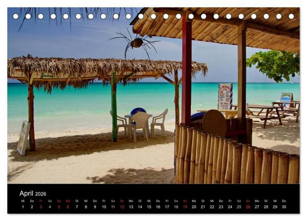Produktbild: Jamaika Sonne und Strand (Tischkalender 2026 DIN A5 quer), CALVENDO Monatskalender