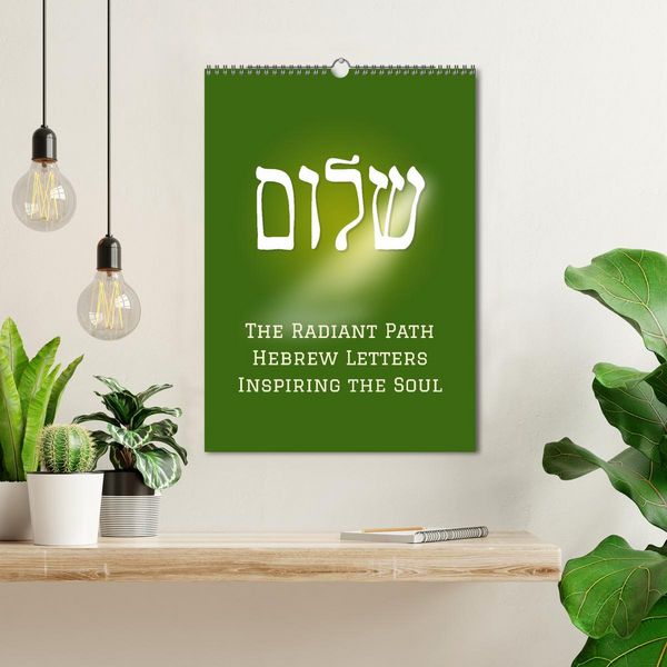 Produktbild: The Radiant Path Hebrew Letters Inspiring the Soul (Wall Calendar 2026 DIN A3 portrait), CALVENDO 12 Month Wall Calendar