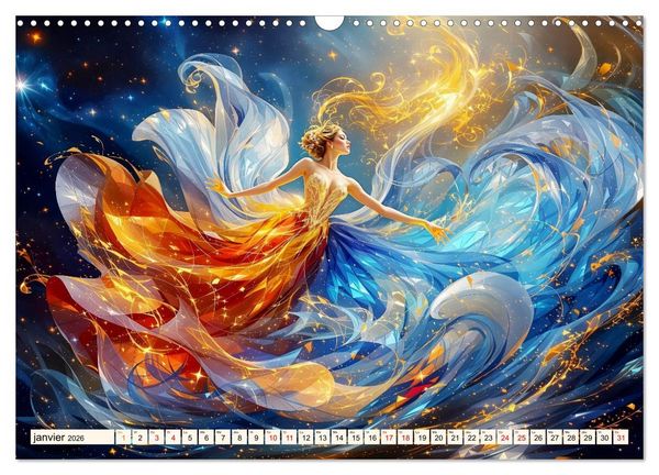 Produktbild: &Eacute;l&eacute;gance captivante (Calendrier mural 2026 DIN A3 vertical), CALVENDO calendrier mensuel