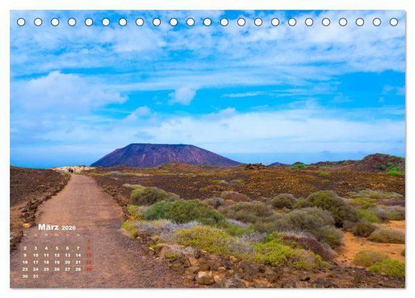 Produktbild: Lanzarote - Land der schwarzen Erde (Tischkalender 2026 DIN A5 quer), CALVENDO Monatskalender