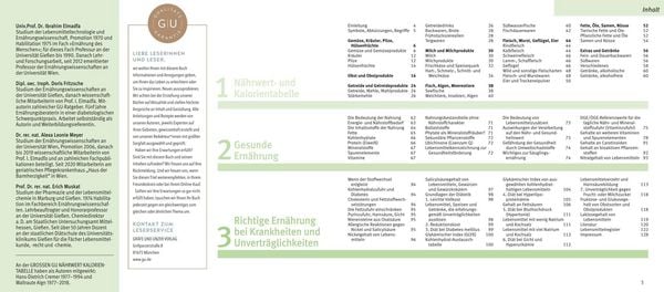 Produktbild: Die gro&szlig;e GU N&auml;hrwert-Kalorien-Tabelle 2026/27
