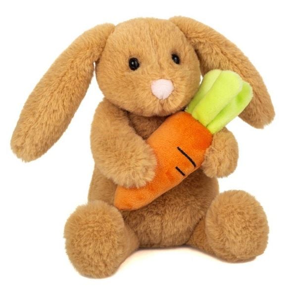 Teddy Hermann 93958 - Häschen Lilly m. Möhre, Plüsch, 23 cm