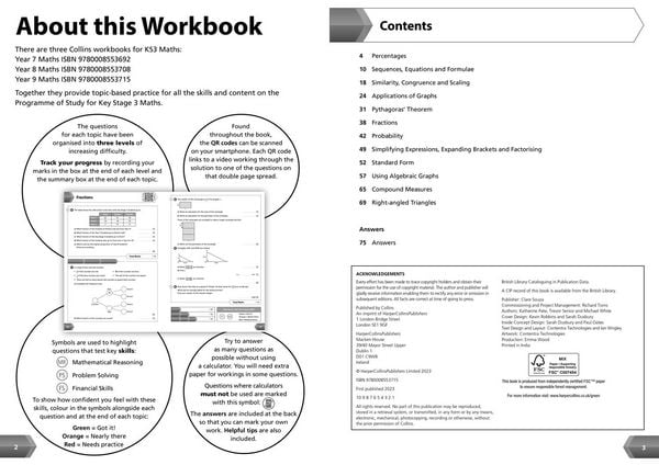 Produktbild: KS3 Maths Year 9 Workbook