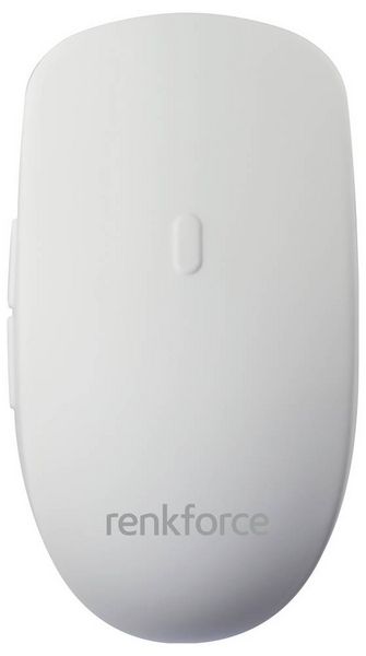 Produktbild: Renkforce RF-WRM-300 Hygiene-Maus Kabellos Optisch Wei&szlig; 5 Tasten 800 dpi, 1000 dpi, 1200 dpi Spritzwassergesch&uuml;tzt
