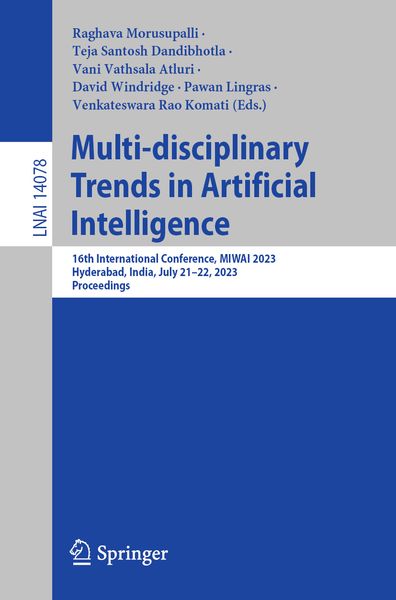 Produktbild: Multi-disciplinary Trends in Artificial Intelligence