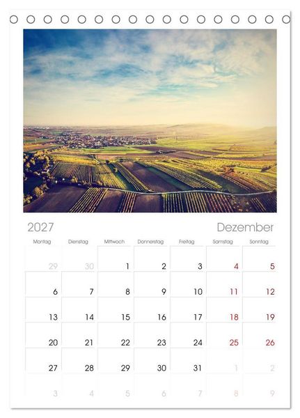 Produktbild: Tischplaner 2027 - Das Weinviertel im wundersch&ouml;nen Nieder&ouml;sterreich. (A5 Tischkalender zum Aufstellen) CALVENDO