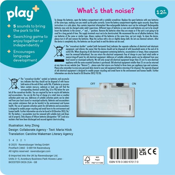 Produktbild: Play+ Shh ... Who's there? At the Park (sound book)