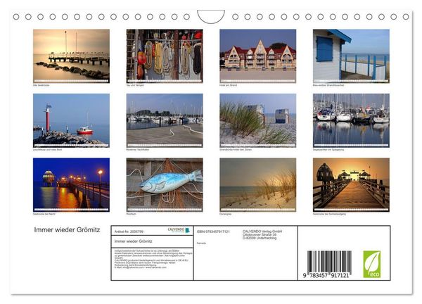 Produktbild: Immer wieder Gr&ouml;mitz (Wandkalender 2026 DIN A4 quer), CALVENDO Monatskalender