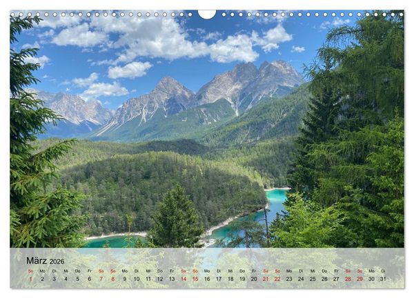 Produktbild: Alpenauszeit - Sch&ouml;ne Orte der Alpen (Wandkalender 2026 DIN A3 quer), CALVENDO Monatskalender