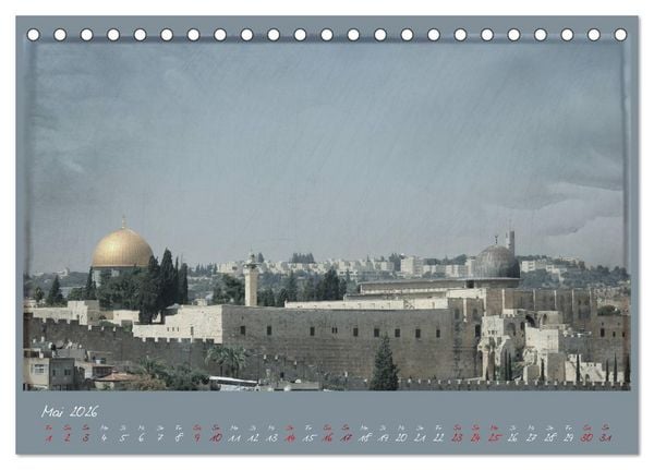 Produktbild: Unterwegs in Jerusalem (Tischkalender 2026 DIN A5 quer), CALVENDO Monatskalender