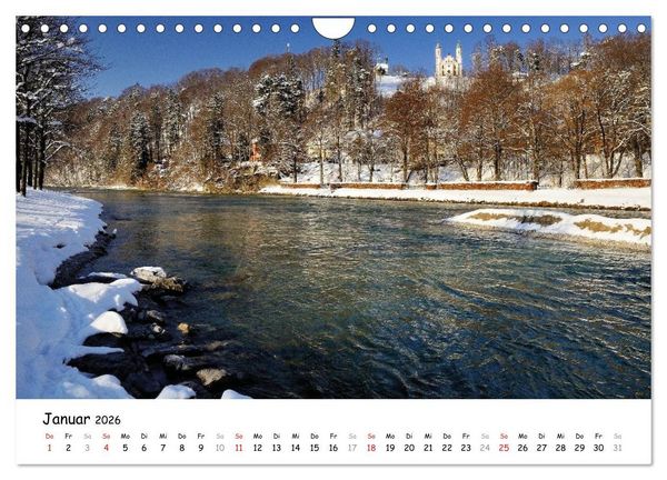 Produktbild: Wundersch&ouml;nes Isartal 2026 (Wandkalender 2026 DIN A4 quer), CALVENDO Monatskalender