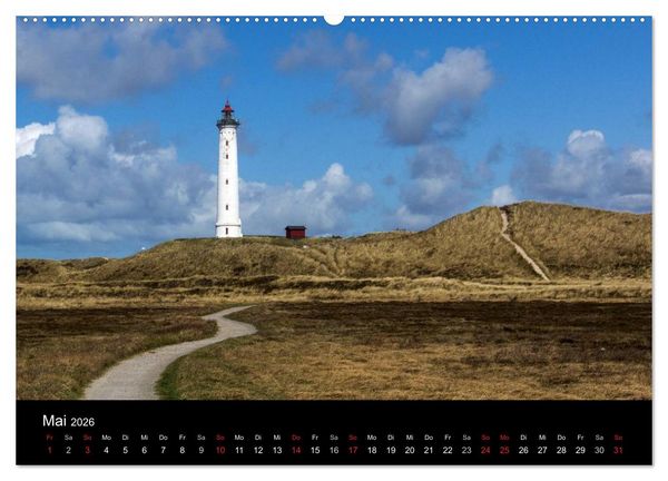 Produktbild: D&auml;nemark - Umgebung von Hvide Sande (hochwertiger Premium Wandkalender 2026 DIN A2 quer), Kunstdruck in Hochglanz
