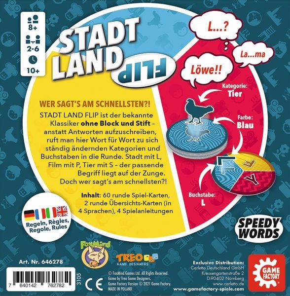 Produktbild: Stadt Land Flip (Spiel)