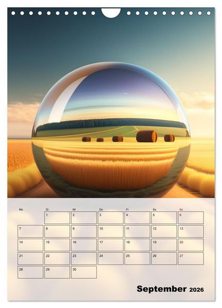 Produktbild: Gespiegelte Landschaft (Wandkalender 2026 DIN A4 hoch), CALVENDO Monatskalender