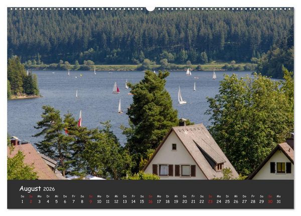 Produktbild: Schluchsee Naturpark S&uuml;dschwarzwald (hochwertiger Premium Wandkalender 2026 DIN A2 quer), Kunstdruck in Hochglanz