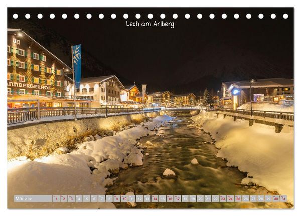 Produktbild: Winterdreams - Lech, Leutasch, Gurgl, Ischgl, S&ouml;lden (Tischkalender 2026 DIN A5 quer), CALVENDO Monatskalender