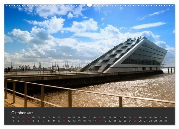 Produktbild: Hamburger Stadtansichten (hochwertiger Premium Wandkalender 2026 DIN A2 quer), Kunstdruck in Hochglanz