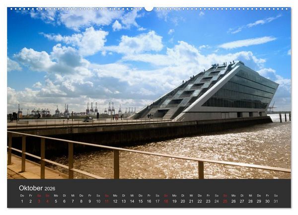 Produktbild: Hamburger Stadtansichten (Wandkalender 2026 DIN A2 quer), CALVENDO Monatskalender