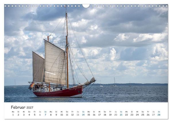 Produktbild: Mit Segel, Rah und Gaffel (Wandkalender 2027 DIN A3 quer), CALVENDO Monatskalender