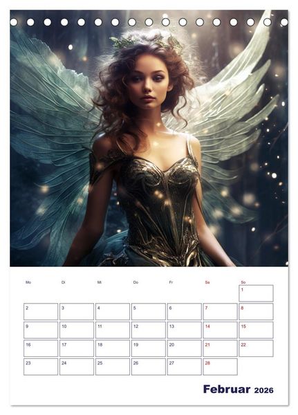 Produktbild: Die wundersame Welt der Zauberwesen (Tischkalender 2026 DIN A5 hoch), CALVENDO Monatskalender